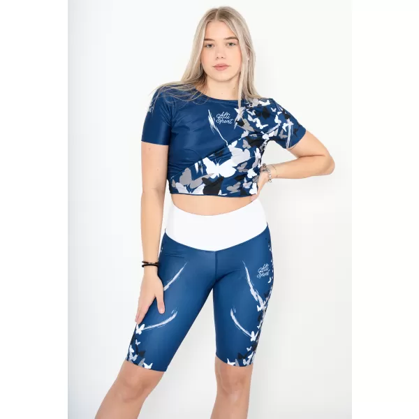  Crop top funcțional premium pentru femei ALTISPORT VOJ/ALW022TR07 NAVY OBICEIURI 