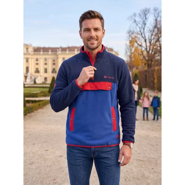  Hanorac pentru bărbați din fleece ALTISPORT GARM ALBASTRU 