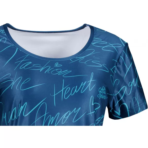  Tricou premium extins pentru femei ALTISPORT VOJ/ALW084SAT02 ALBASTRU 