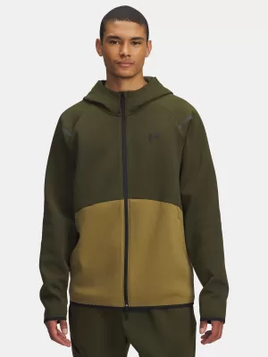 Hanorac pentru bărbați UNDER ARMOUR UA UNSTOPPABLE FLC FZ HD EU VERDE