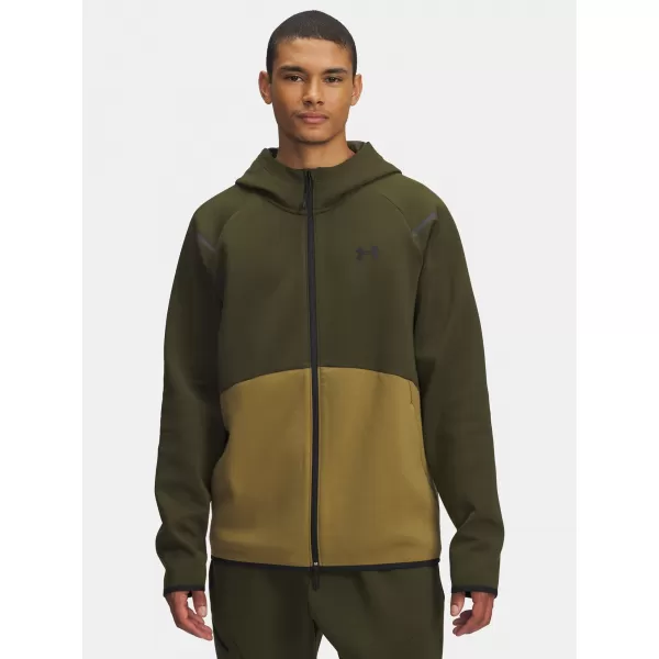  Hanorac pentru bărbați UNDER ARMOUR UA UNSTOPPABLE FLC FZ HD EU VERDE 