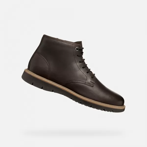  Pantofi pentru bărbați GEOX POVE G011452 MARO ÎNCHIS 