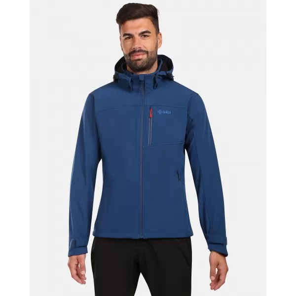  Jachetă softshell pentru bărbați KILPI RAVIO-M ZM0129KI ALBASTRU ÎNCHIS 