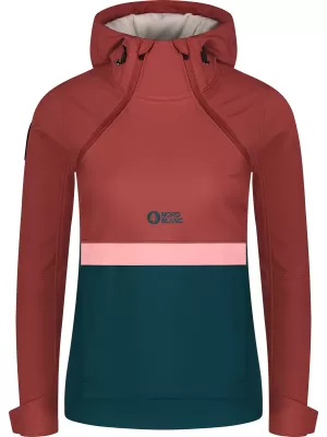 Softshell pentru femei Anorac NORDBLANC NBWSL8275 ROȘU/VERDE