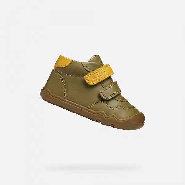  Băieți desculți GEOX STEPPIEUP B565WC00085CE32P KAKI 