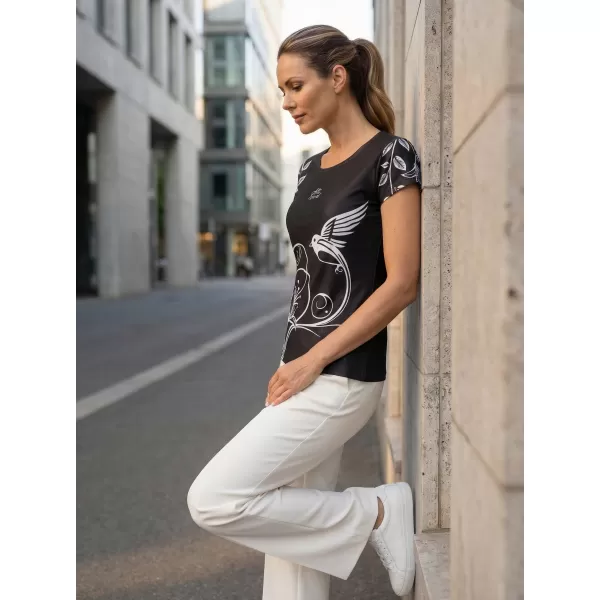  Cămașă de agrement pentru femei premium ALTISPORT VOJ/ALW106TR06 NEGRU 