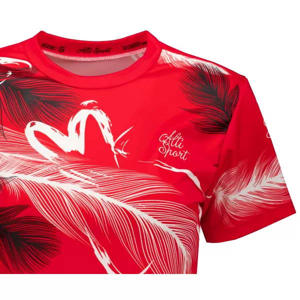  Crop top de damă premium ALTISPORT VOJ/ALW001TR07 ROŞU 