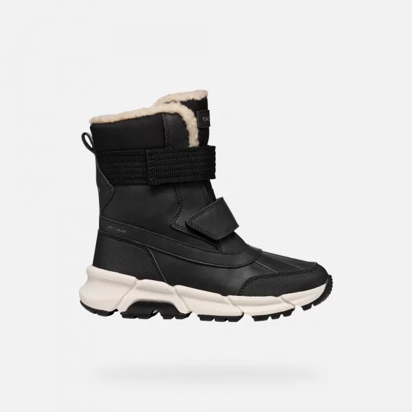  Botine pentru baieti GEOX FLEXYPER PLUS J46LCF0MEFUC9999 NEGRU 