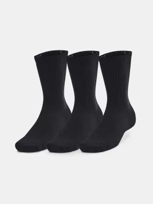 Șosete UNDER ARMOUR UNISEX UA TC 3PK CREW 1386311-001 NEGRU
