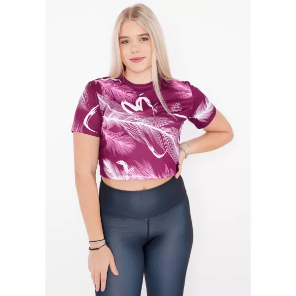  Crop top de damă premium ALTISPORT VOJ/ALW001TR07 FUCSIE 