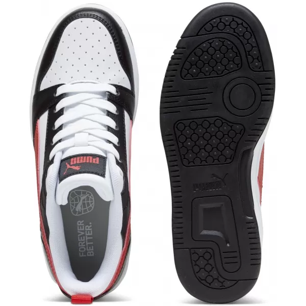  Pantofi pentru bebeluși PUMA REBOUND V6 LO JR 39383304 PUMA ALB/ROȘU/NEGRU 