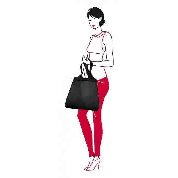  Sac REISENTHEL MINI MAXI SHOPPER NEGRU 