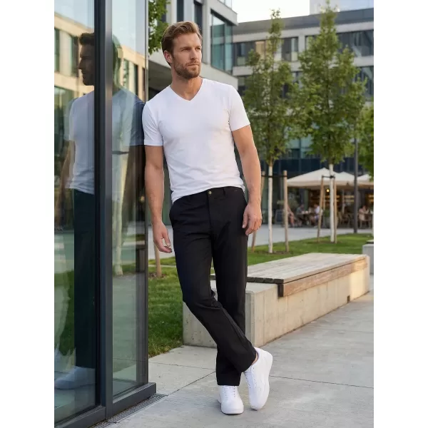  Pantaloni pentru bărbați ALTISPORT ATS TROUSER CLASSIC-FIT NEGRU 