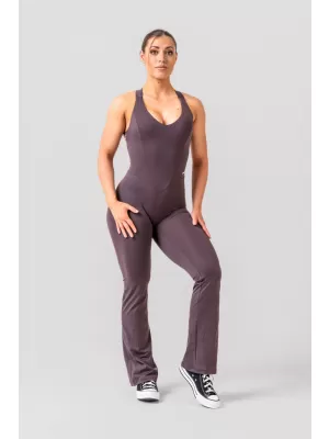 Shaping Salopetă evazată OWN THE GYM 397 BROWN Nebbia