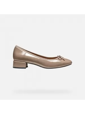 Pantofi de dama cu toc GEOX FLORETIA BEJ