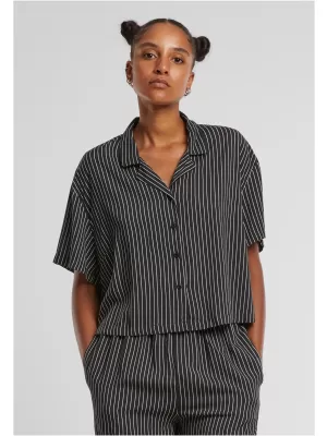 Cămaşă URBAN CLASSICS TB4365 NEGRU/ALB