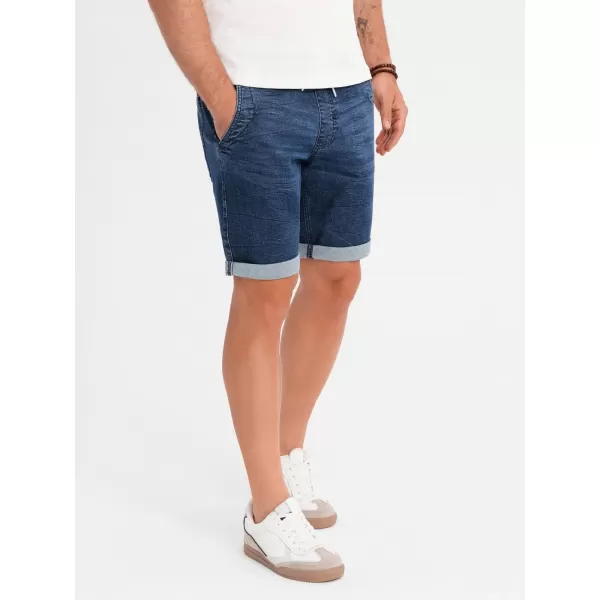  Pantaloni scurţi OMBRE OM-SRDS-0161 ALBASTRU ÎNCHIS 