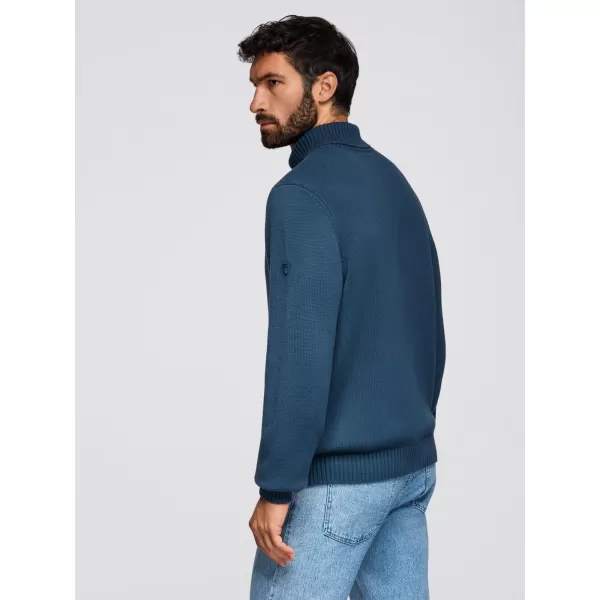  Pulover pentru bărbați OMBRE OM-SWTN-0163 ALBASTRU ÎNCHIS 