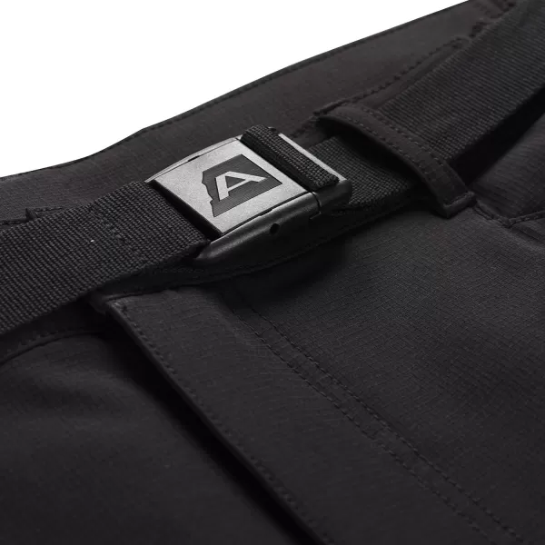  Pantaloni softshell pentru bărbați ALPINE PRO CORB MPAF672 NEGRU 