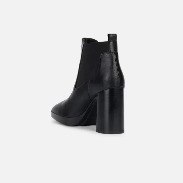  Pantofi de dama cu siret GEOX TEULADA NEGRU 