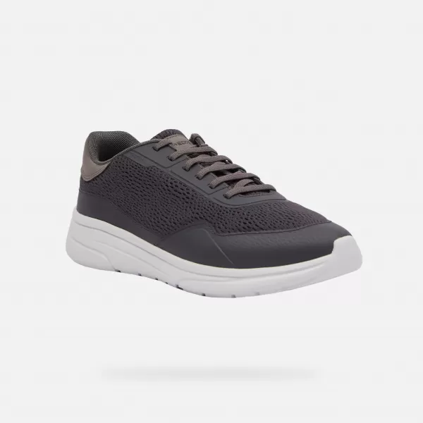  Adidași pentru bărbați GEOX KLAIVER GRI ÎNCHIS 