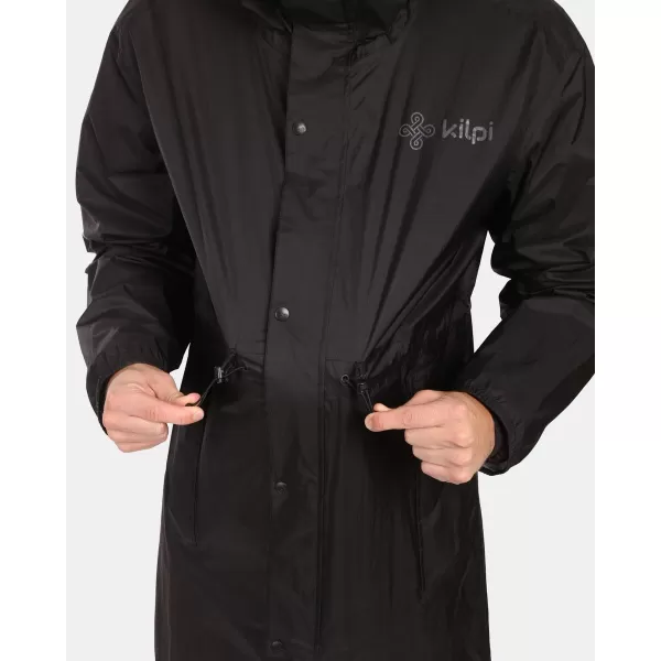  Pelernă de ploaie pentru bărbați KILPI TEAM RAINCOAT-U ZU0105KI NEGRU 