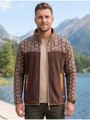 Hanorac pentru bărbați din fleece ALTISPORT GAMEL MARO