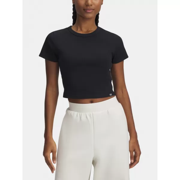  Tricou pentru femei UNDER ARMOUR UA RIVAL RIB BABY TEE 6000264-001 NEGRU 