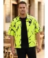 Cămașă premium pentru bărbați ALTISPORT VOJ/ALM052KOS01 VERDE NEON