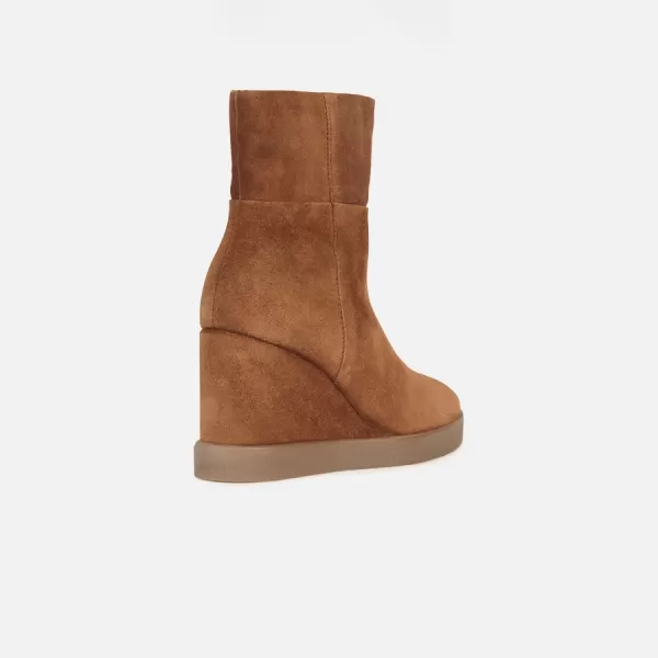  Botine de dama GEOX ELIDEA WEDGE MARO 