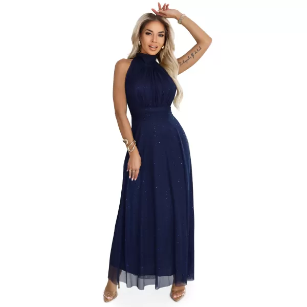  Rochie NUMOCO 636-2 ALBASTRU ÎNCHIS 