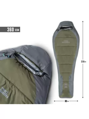 Sac de dormit PENTAGON MUMMY SLEEPING BAG 360GR/M² D19003 MARO GRI/MIX