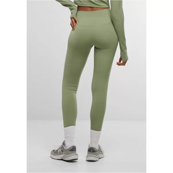  Pantalonii pentru doamne URBAN CLASSICS TB7804 MATCHA GREEN 