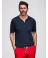 Tricou pentru bărbați OMBRE OM-POSS-0159 ALBASTRU MARIN