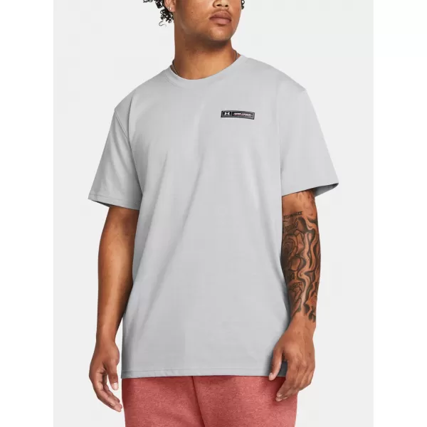  Tricou pentru bărbați UNDER ARMOUR UA HW ARMOUR LABEL SS 1382831-011 GRI 