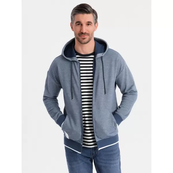  Panoul pentru bărbați OMBRE BLACK OM-SSZP-0210 ALBASTRU MARIN 