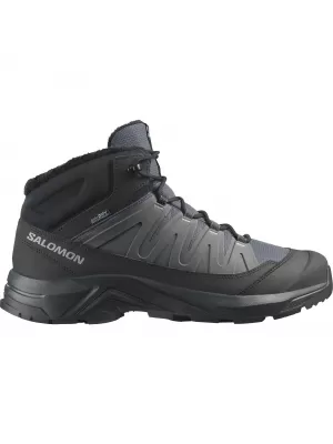 Pantofi pentru bărbați SALOMON X-ADVENTURE COLDRUSH WATERPROOF ASFALT/NEGRU/ALIAJ
