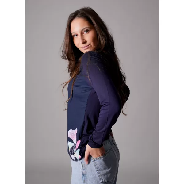  Tricou de damă ALTISPORT GLADYS ALBASTRU ÎNCHIS 