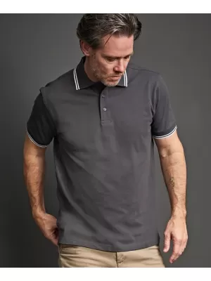 Tricou pentru bărbați TEE JAYS | TJ 1407 ALB/MARINIER