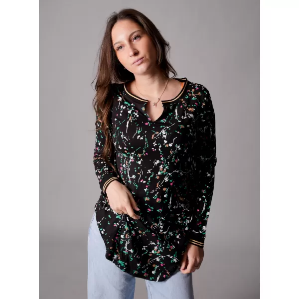  Tricou lung de damă ALTISPORT GUSSIE NEGRU 