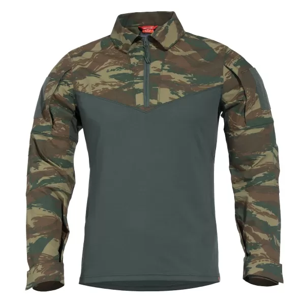  Tricou pentru bărbați cu mâneci lungi PENTAGON RANGER SHIRT K02013 CAMO GRI 