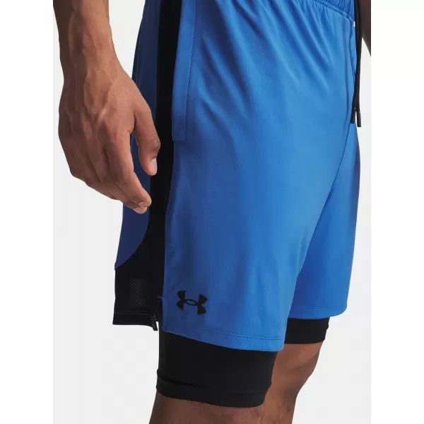  Pantaloni scurți pentru bărbați UNDER ARMOUR UA TECH VENT 2IN1 SHORT ALBASTRU 
