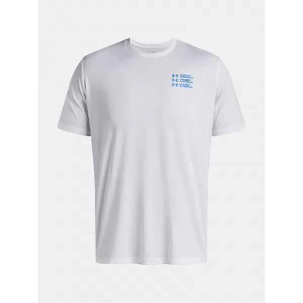  Tricou pentru bărbați UNDER ARMOUR UA TRIPLE STACK LC LOGO SS ALB 