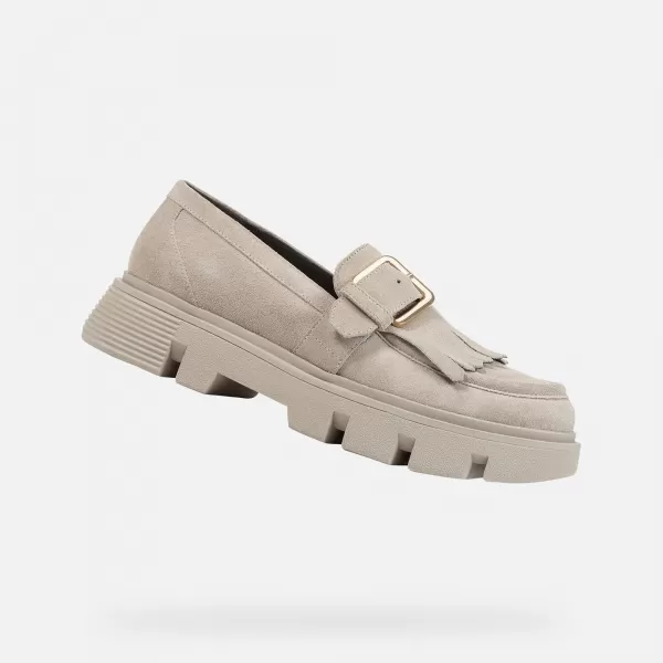  Mocasini de dama GEOX VILDE CREMOS 
