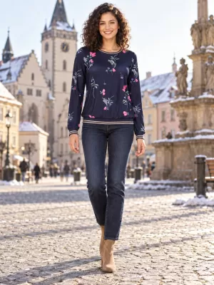 Tricou pentru femei KIXMI VANESSA ALBASTRU ÎNCHIS