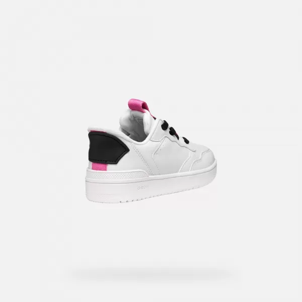  Adidași pentru fete GEOX WASHIBA FAST IN J56NSA05415C0563 ALB 