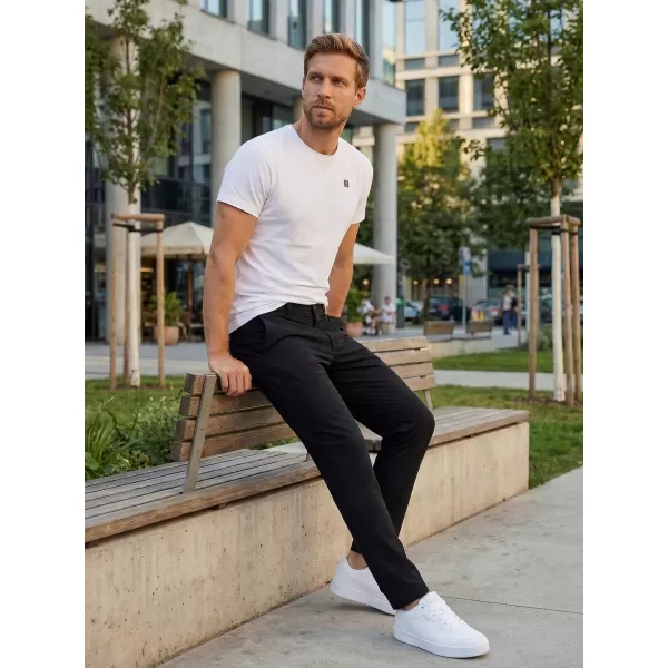  Pantaloni pentru bărbați ALTISPORT ATS TROUSER SLIM-FIT NEGRU 