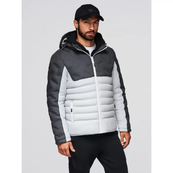  Sacou OMBRE OM-JALP-0206 GRAFIT ȘI ALB 