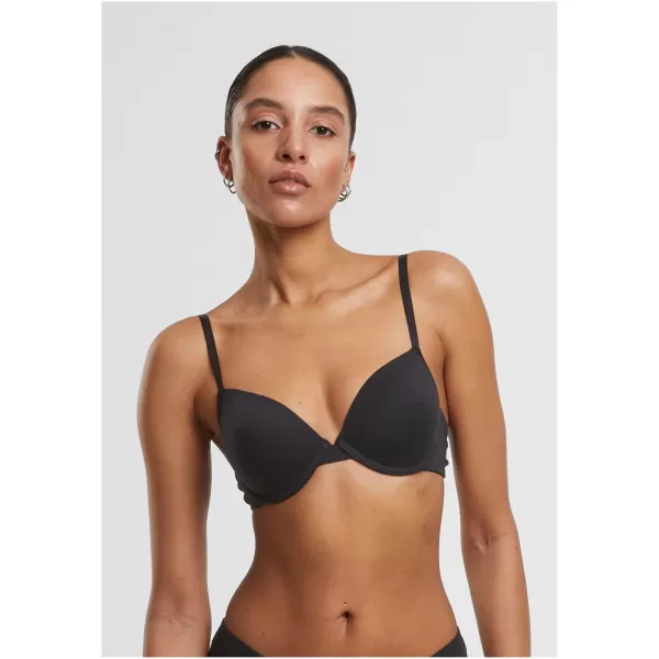  Sutien de damă URBAN CLASSICS TB7652A NEGRU/ALB 