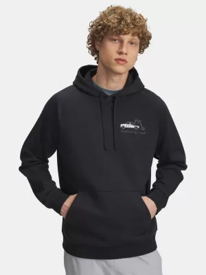 Hanorac pentru bărbați UNDER ARMOUR UA RIVAL FLEECE HBR LOGO HD 6003955-001 NEGRU